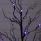 3ft. Pre-Lit Halloween Deluxe Black Twig Artificial Tree with 36 Orange & Purple LED Lights